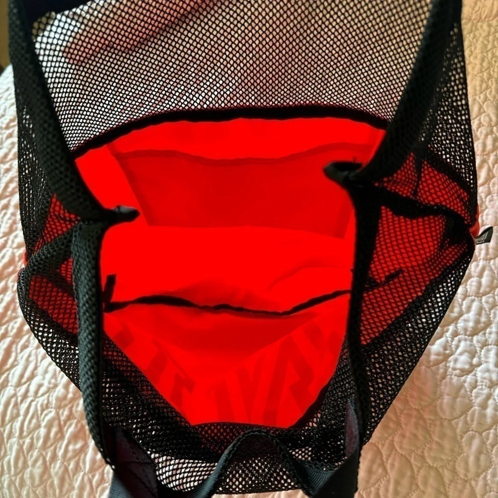 Victoria’s Secret Pink Tote Gym Beach Mesh Bag Black Pink carryall lightweight